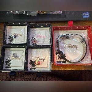 Keep Collective x Disney Leather Bracelet Set • 4 Charms • NIB • Reversible 8.9"
